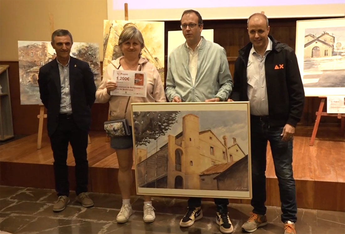 María José Escuder guanya el concurs de pintura ràpida de Mollerussa